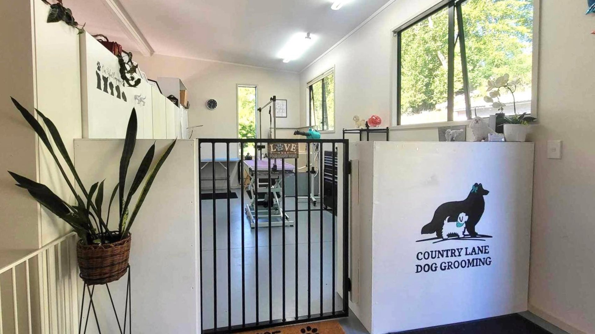 Image of Country Lane Dog Grooming studio located in Gisborne, NZ
